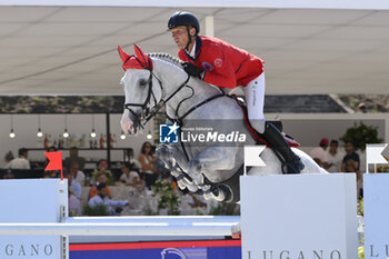 2023-09-15 - Niklaus Schurtenberger (SUI) of Monaco Aces during Global Champions League of Rome - 1.55m Against the Clock, No Jump Off, Circo Massimo in Rome, Italy, on September 15, 2023. - LONGINGS GLOBAL CHAMPIONS TOUR - INTERNATIONALS - EQUESTRIAN