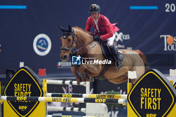 2023-11-11 - Pius Schweitzer (SUI) riding Just Special VK in action during the CSI5* - International Competition N°5 presented by Crivelli - Verona Jumping at 125th Fieracavalli on November 11, 2023, Verona, Italy. - CSI5* - INTERNATIONAL COMPETITION N°5 - VERONA JUMPING - INTERNATIONALS - EQUESTRIAN