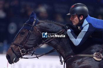 11/11/2023 - Nicola Philippaerts (BEL) riding Moya vd Bisschop in action during the CSI5* - International Competition N°5 presented by Crivelli - Verona Jumping at 125th Fieracavalli on November 11, 2023, Verona, Italy. - CSI5* - INTERNATIONAL COMPETITION N°5 - VERONA JUMPING - INTERNAZIONALI - EQUITAZIONE