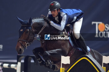 11/11/2023 - Nicola Philippaerts (BEL) riding Moya vd Bisschop in action during the CSI5* - International Competition N°5 presented by Crivelli - Verona Jumping at 125th Fieracavalli on November 11, 2023, Verona, Italy. - CSI5* - INTERNATIONAL COMPETITION N°5 - VERONA JUMPING - INTERNAZIONALI - EQUITAZIONE