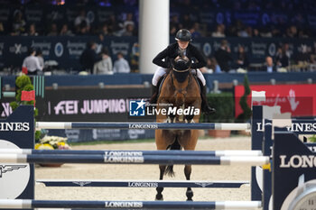 11/11/2023 - Aura Vasama (FIN) riding Canto Bruno in action during the CSI5* - International Competition N°5 presented by Crivelli - Verona Jumping at 125th Fieracavalli on November 11, 2023, Verona, Italy. - CSI5* - INTERNATIONAL COMPETITION N°5 - VERONA JUMPING - INTERNAZIONALI - EQUITAZIONE