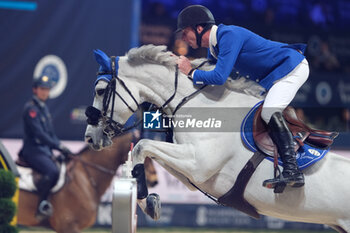 11/11/2023 - Jur Vrieling (NED) riding Griffin van de Heffinck in action during the CSI5* - International Competition N°5 presented by Crivelli - Verona Jumping at 125th Fieracavalli on November 11, 2023, Verona, Italy. - CSI5* - INTERNATIONAL COMPETITION N°5 - VERONA JUMPING - INTERNAZIONALI - EQUITAZIONE