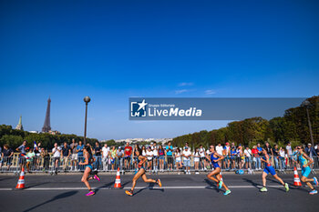 2023-08-17 - illustration, 27 Claire Michel (BEL) 50 Maria Tomé (POR) 64 Ivana Kuriackova (SVK) 47 Ilaria Zane (ITA) during the 2023 World Triathlon Olympic & Paralympic Games Test Event, on August from 17 to 20, 2023 in Paris, France - OLYMPIC GAMES PARIS 2024 - 2023 WORLD TRIATHLON OLYMPIC & PARALYMPIC GAMES TEST EVENT - OLYMPIC GAMES PARIS 2024 - OLYMPIC GAMES