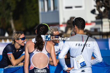 2023-08-20 - Equipe de France de Triathlon, Léo Bergere, Dorian Coninx, Cassandre Beaugrand et Emma Lombardi at the Mixed Relay Triathlon during the 2023 World Triathlon Olympic & Paralympic Games Test Event, on August from 17 to 20, 2023 in Paris, France - OLYMPIC GAMES PARIS 2024 - 2023 WORLD TRIATHLON OLYMPIC & PARALYMPIC GAMES TEST EVENT - OLYMPIC GAMES PARIS 2024 - OLYMPIC GAMES