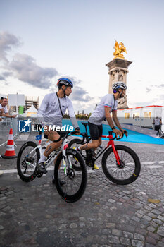 2023-08-20 - Léo Bergere (FRA) Dorian Coninx (FRA) at the Mixed Relay Triathlon during the 2023 World Triathlon Olympic & Paralympic Games Test Event, on August from 17 to 20, 2023 in Paris, France - OLYMPIC GAMES PARIS 2024 - 2023 WORLD TRIATHLON OLYMPIC & PARALYMPIC GAMES TEST EVENT - OLYMPIC GAMES PARIS 2024 - OLYMPIC GAMES