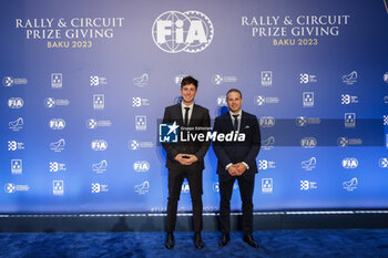 2023-12-09 - YACOPINI Juan Cruz, FIA World Rally-Raid Championship - 3rd Place with OLIVERAS Daniel, FIA World Rally-Raid Championship for Co-Driver - 3rd Place, portrait during the 2023 FIA Rally & Circuit Prize Giving Ceremony in Baky on December 9, 2023 at Baku Convention Center in Baku, Azerbaijan - FIA RALLY CIRCUIT PRIZE GIVING 2023 - BAKU - OTHER - MOTORS