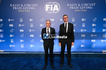 2023-12-09 - VINCENT CARO, MAREK NAWARECKI during the 2023 FIA Rally & Circuit Prize Giving Ceremony in Baky on December 9, 2023 at Baku Convention Center in Baku, Azerbaijan - FIA RALLY CIRCUIT PRIZE GIVING 2023 - BAKU - OTHER - MOTORS