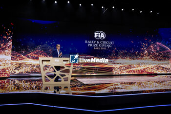 2023-12-09 - Tom Clarkson during the 2023 FIA Rally & Circuit Prize Giving Ceremony in Baky on December 9, 2023 at Baku Convention Center in Baku, Azerbaijan - FIA RALLY CIRCUIT PRIZE GIVING 2023 - BAKU - OTHER - MOTORS