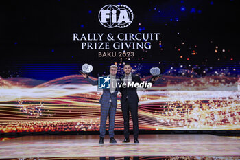 2023-12-09 - BACIUSKA Rokas, FIA Rally-Raid Championship for T4 - Drivers, portrait with VIDAL Oriol, FIA Rally-Raid Championship for T4 - Co-Drivers during the 2023 FIA Rally & Circuit Prize Giving Ceremony in Baky on December 9, 2023 at Baku Convention Center in Baku, Azerbaijan - FIA RALLY CIRCUIT PRIZE GIVING 2023 - BAKU - OTHER - MOTORS