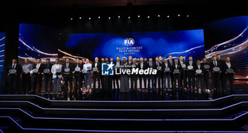2023-12-09 - FAMILY PICTURE RALLY during the 2023 FIA Rally & Circuit Prize Giving Ceremony in Baky on December 9, 2023 at Baku Convention Center in Baku, Azerbaijan - FIA RALLY CIRCUIT PRIZE GIVING 2023 - BAKU - OTHER - MOTORS
