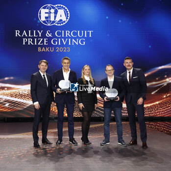 2023-12-09 - during the 2023 FIA Rally & Circuit Prize Giving Ceremony in Baky on December 9, 2023 at Baku Convention Center in Baku, Azerbaijan - FIA RALLY CIRCUIT PRIZE GIVING 2023 - BAKU - OTHER - MOTORS
