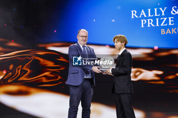 2023-12-09 - REID Robert, FIA Deputy President for Sport, portrait with OGAWA Sota, Formula Region Japanese Championship Certified by FIA during the 2023 FIA Rally & Circuit Prize Giving Ceremony in Baky on December 9, 2023 at Baku Convention Center in Baku, Azerbaijan - FIA RALLY CIRCUIT PRIZE GIVING 2023 - BAKU - OTHER - MOTORS