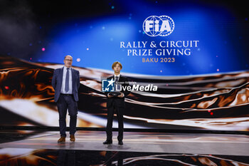 2023-12-09 - REID Robert, FIA Deputy President for Sport, portrait with OGAWA Sota, Formula Region Japanese Championship Certified by FIA during the 2023 FIA Rally & Circuit Prize Giving Ceremony in Baky on December 9, 2023 at Baku Convention Center in Baku, Azerbaijan - FIA RALLY CIRCUIT PRIZE GIVING 2023 - BAKU - OTHER - MOTORS