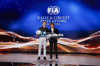 2023-12-09 - WHARTON James, Formula 4 Championship Certified by FIA - F4 UAE, portrait with ANTONELLI Andreas Kimi, Formula Regional Middle East & FIA Europe by Alpine during the 2023 FIA Rally & Circuit Prize Giving Ceremony in Baky on December 9, 2023 at Baku Convention Center in Baku, Azerbaijan - FIA RALLY CIRCUIT PRIZE GIVING 2023 - BAKU - OTHER - MOTORS