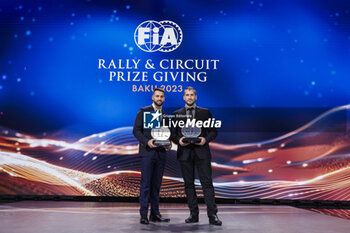 2023-12-09 - KISS Norbert, Goodyear FIA European Truck Racing Championship for drivers and RODRIGUES José Eduardo, Goodyear FIA European Truck Racing Championship for Young Star during the 2023 FIA Rally & Circuit Prize Giving Ceremony in Baky on December 9, 2023 at Baku Convention Center in Baku, Azerbaijan - FIA RALLY CIRCUIT PRIZE GIVING 2023 - BAKU - OTHER - MOTORS