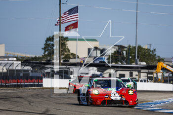 16/03/2023 - 92 BRULE David (usa), UDELL Alec (usa), ANDLAUER Julien (fra), Kellymoss with Riley, Porsche 911 GT3 R (992), action during the Mobil 1 Twelve Hours of Sebring 2023, 2nd round of the 2023 IMSA SportsCar Championship, from March 15 to 18, 2023 on the Sebring International Raceway in Sebring, Florida, USA - AUTO - IMSA - 12 HOURS OF SEBRING 2023 - ENDURANCE - MOTORI