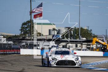 16/03/2023 - 79 JUNCADELLA Daniel (spa), GOUNON Jules (fra), ENGEL Mary (her), WeatherTech Racing, Mercedes AMG GT3, action during the Mobil 1 Twelve Hours of Sebring 2023, 2nd round of the 2023 IMSA SportsCar Championship, from March 15 to 18, 2023 on the Sebring International Raceway in Sebring, Florida, USA - AUTO - IMSA - 12 HOURS OF SEBRING 2023 - ENDURANCE - MOTORI