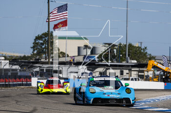 16/03/2023 - 16 HARDWICK Ryan (usa), HEYLEN Jan (usa), ROBICHON Zacharie (can), Wright Motorsports, Porsche 911 GT R, action during the Mobil 1 Twelve Hours of Sebring 2023, 2nd round of the 2023 IMSA SportsCar Championship, from March 15 to 18, 2023 on the Sebring International Raceway in Sebring, Florida, USA - AUTO - IMSA - 12 HOURS OF SEBRING 2023 - ENDURANCE - MOTORI