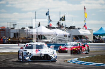 2023-03-16 - 79 JUNCADELLA Daniel (spa), GOUNON Jules (fra), ENGEL Mary (her), WeatherTech Racing, Mercedes AMG GT3, action during the Mobil 1 Twelve Hours of Sebring 2023, 2nd round of the 2023 IMSA SportsCar Championship, from March 15 to 18, 2023 on the Sebring International Raceway in Sebring, Florida, USA - AUTO - IMSA - 12 HOURS OF SEBRING 2023 - ENDURANCE - MOTORS