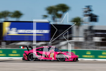 2023-03-16 - 85 BOVY Sarah (bel), GATTING Michelle (dnk), FREY Rahel (swi), Iron Dames, Porsche 911 RSR - 19, action during the 1000 Miles of Sebring 2023, 1st round of the 2023 FIA World Endurance Championship, from March 15 to 17, 2023 on the Sebring International Raceway in Sebring, Florida, USA - AUTO - FIA WEC - 1000 MILES OF SEBRING 2023 - ENDURANCE - MOTORS