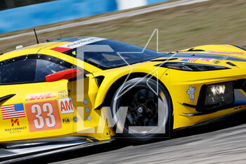 2023-03-16 - 33 KEATING Ben (usa), VARRONE Nicolas (arg), CATSBURG Nicky (nld), Corvette Racing, Chevrolet Corvette C8.R, action during the 1000 Miles of Sebring 2023, 1st round of the 2023 FIA World Endurance Championship, from March 15 to 17, 2023 on the Sebring International Raceway in Sebring, Florida, USA - AUTO - FIA WEC - 1000 MILES OF SEBRING 2023 - ENDURANCE - MOTORS