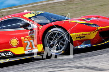 2023-03-16 - 21 COSTANTINI Stefano (ita), MANN Simon (usa), DE PAUW Ulysse (bel), AF Corse, Ferrari 488 GTE Evo, action during the 1000 Miles of Sebring 2023, 1st round of the 2023 FIA World Endurance Championship, from March 15 to 17, 2023 on the Sebring International Raceway in Sebring, Florida, USA - AUTO - FIA WEC - 1000 MILES OF SEBRING 2023 - ENDURANCE - MOTORS