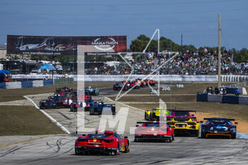 17/03/2023 - 21 COSTANTINI Stefano (ita), MANN Simon (usa), DE PAUW Ulysse (bel), AF Corse, Ferrari 488 GTE Evo, action during the 1000 Miles of Sebring 2023, 1st round of the 2023 FIA World Endurance Championship, from March 15 to 17, 2023 on the Sebring International Raceway in Sebring, Florida, USA - AUTO - FIA WEC - 1000 MILES OF SEBRING 2023 - ENDURANCE - MOTORI