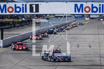 17/03/2023 - 23 PIERSON Joshua (usa), BLOMQVIST Tom (gbr), JARVIS Oliver (gbr), United Autosports, Oreca 07 - Gibson, action during the 1000 Miles of Sebring 2023, 1st round of the 2023 FIA World Endurance Championship, from March 15 to 17, 2023 on the Sebring International Raceway in Sebring, Florida, USA - AUTO - FIA WEC - 1000 MILES OF SEBRING 2023 - ENDURANCE - MOTORI