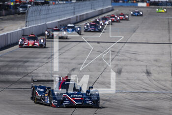2023-03-17 - 23 PIERSON Joshua (usa), BLOMQVIST Tom (gbr), JARVIS Oliver (gbr), United Autosports, Oreca 07 - Gibson, action during the 1000 Miles of Sebring 2023, 1st round of the 2023 FIA World Endurance Championship, from March 15 to 17, 2023 on the Sebring International Raceway in Sebring, Florida, USA - AUTO - FIA WEC - 1000 MILES OF SEBRING 2023 - ENDURANCE - MOTORS