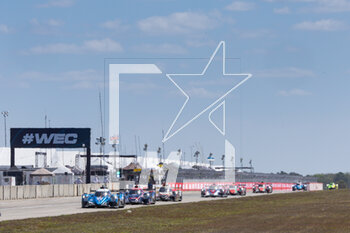 2023-03-17 - 36 VAXIVIERE Matthieu (fra), CANAL Julien (fra), MILESI Charles (fra), Alpine Elf Team, Oreca 07 - Gibson, action , start of the race, depart during the 1000 Miles of Sebring 2023, 1st round of the 2023 FIA World Endurance Championship, from March 15 to 17, 2023 on the Sebring International Raceway in Sebring, Florida, USA - AUTO - FIA WEC - 1000 MILES OF SEBRING 2023 - ENDURANCE - MOTORS