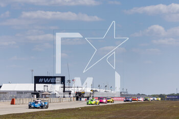 2023-03-17 - 35 NEGRAO André (bra), ROJAS Memo (mex), CALDWELL Oliver (gbr), Alpine Elf Team, Oreca 07 - Gibson, action , start of the race, depart during the 1000 Miles of Sebring 2023, 1st round of the 2023 FIA World Endurance Championship, from March 15 to 17, 2023 on the Sebring International Raceway in Sebring, Florida, USA - AUTO - FIA WEC - 1000 MILES OF SEBRING 2023 - ENDURANCE - MOTORS