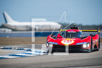 2023-03-17 - 51 PIER GUIDI Alessandro (ita), CALADO James (gbr), GIOVINAZZI Antonio (ita), Ferrari AF Corse, Ferrari 499P, action during the 1000 Miles of Sebring 2023, 1st round of the 2023 FIA World Endurance Championship on the Sebring International Raceway, from March 15 to 17, 2023 on the Sebring International Raceway in Sebring, Florida, USA - AUTO - FIA WEC - 1000 MILES OF SEBRING 2023 - ENDURANCE - MOTORS