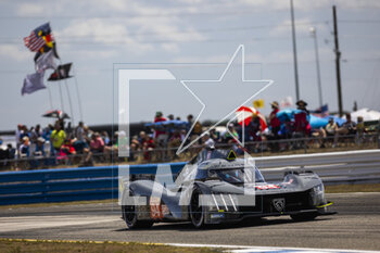 17/03/2023 - 94 DUVAL Loic (fra), MENEZES Gustavo (usa), MULLER Nico (swi), Peugeot TotalEnergies, Peugeot 9x8, action during the 1000 Miles of Sebring 2023, 1st round of the 2023 FIA World Endurance Championship, from March 15 to 17, 2023 on the Sebring International Raceway in Sebring, Florida, USA - AUTO - FIA WEC - 1000 MILES OF SEBRING 2023 - ENDURANCE - MOTORI