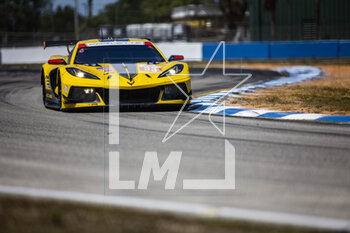 17/03/2023 - 33 KEATING Ben (usa), VARRONE Nicolas (arg), CATSBURG Nicky (nld), Corvette Racing, Chevrolet Corvette C8.R, action during the 1000 Miles of Sebring 2023, 1st round of the 2023 FIA World Endurance Championship, from March 15 to 17, 2023 on the Sebring International Raceway in Sebring, Florida, USA - AUTO - FIA WEC - 1000 MILES OF SEBRING 2023 - ENDURANCE - MOTORI