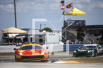 17/03/2023 - 21 COSTANTINI Stefano (ita), MANN Simon (usa), DE PAUW Ulysse (bel), AF Corse, Ferrari 488 GTE Evo, action during the 1000 Miles of Sebring 2023, 1st round of the 2023 FIA World Endurance Championship, from March 15 to 17, 2023 on the Sebring International Raceway in Sebring, Florida, USA - AUTO - FIA WEC - 1000 MILES OF SEBRING 2023 - ENDURANCE - MOTORI