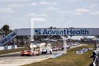 17/03/2023 - start of the race, depart during the 1000 Miles of Sebring 2023, 1st round of the 2023 FIA World Endurance Championship, from March 15 to 17, 2023 on the Sebring International Raceway in Sebring, Florida, USA - AUTO - FIA WEC - 1000 MILES OF SEBRING 2023 - ENDURANCE - MOTORI