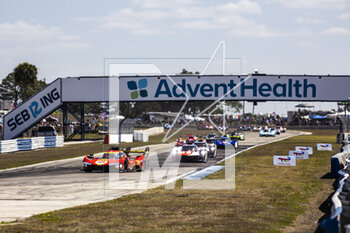 17/03/2023 - start of the race, depart during the 1000 Miles of Sebring 2023, 1st round of the 2023 FIA World Endurance Championship, from March 15 to 17, 2023 on the Sebring International Raceway in Sebring, Florida, USA - AUTO - FIA WEC - 1000 MILES OF SEBRING 2023 - ENDURANCE - MOTORI