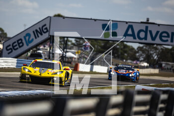 17/03/2023 - 33 KEATING Ben (usa), VARRONE Nicolas (arg), CATSBURG Nicky (nld), Corvette Racing, Chevrolet Corvette C8.R, action during the 1000 Miles of Sebring 2023, 1st round of the 2023 FIA World Endurance Championship, from March 15 to 17, 2023 on the Sebring International Raceway in Sebring, Florida, USA - AUTO - FIA WEC - 1000 MILES OF SEBRING 2023 - ENDURANCE - MOTORI