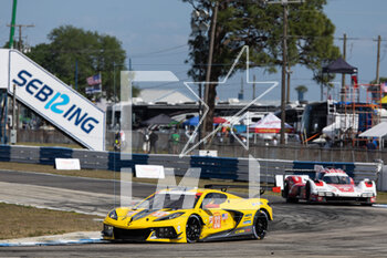 2023-03-17 - 33 KEATING Ben (usa), VARRONE Nicolas (arg), CATSBURG Nicky (nld), Corvette Racing, Chevrolet Corvette C8.R, action during the 1000 Miles of Sebring 2023, 1st round of the 2023 FIA World Endurance Championship, from March 15 to 17, 2023 on the Sebring International Raceway in Sebring, Florida, USA - AUTO - FIA WEC - 1000 MILES OF SEBRING 2023 - ENDURANCE - MOTORS