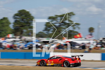 2023-03-17 - 21 COSTANTINI Stefano (ita), MANN Simon (usa), DE PAUW Ulysse (bel), AF Corse, Ferrari 488 GTE Evo, action during the 1000 Miles of Sebring 2023, 1st round of the 2023 FIA World Endurance Championship, from March 15 to 17, 2023 on the Sebring International Raceway in Sebring, Florida, USA - AUTO - FIA WEC - 1000 MILES OF SEBRING 2023 - ENDURANCE - MOTORS