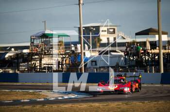 18/03/2023 - 51 PIER GUIDI Alessandro (ita), CALADO James (gbr), GIOVINAZZI Antonio (ita), Ferrari AF Corse, Ferrari 499P, action during the 1000 Miles of Sebring 2023, 1st round of the 2023 FIA World Endurance Championship on the Sebring International Raceway, from March 15 to 17, 2023 on the Sebring International Raceway in Sebring, Florida, USA - AUTO - FIA WEC - 1000 MILES OF SEBRING 2023 - ENDURANCE - MOTORI