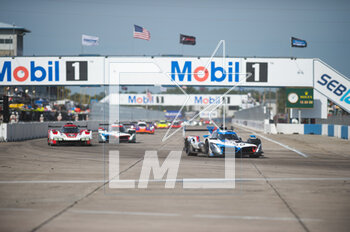 2023-03-18 - 24 ENG Philipp (aut), FARFUS Augusto (mco), WITTMANN Marco (ger), BMW M Team RLL, BMW M Hybrid V8, action during the Mobil 1 Twelve Hours of Sebring 2023, 2nd round of the 2023 IMSA SportsCar Championship, from March 15 to 18, 2023 on the Sebring International Raceway in Sebring, Florida, USA - AUTO - IMSA - 12 HOURS OF SEBRING 2023 - ENDURANCE - MOTORS