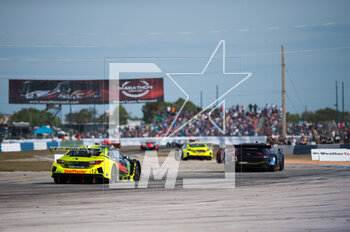 2023-03-18 - 12 MONTECALVO Frankie (usa), TELITZ Aaron (usa), THOMPSON Parker (can), Vasser Sullivan, Lexus RC F GT3, action during the Mobil 1 Twelve Hours of Sebring 2023, 2nd round of the 2023 IMSA SportsCar Championship, from March 15 to 18, 2023 on the Sebring International Raceway in Sebring, Florida, USA - AUTO - IMSA - 12 HOURS OF SEBRING 2023 - ENDURANCE - MOTORS