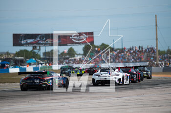 2023-03-18 - 79 JUNCADELLA Daniel (spa), GOUNON Jules (fra), ENGEL Mary (her), WeatherTech Racing, Mercedes AMG GT3, action during the Mobil 1 Twelve Hours of Sebring 2023, 2nd round of the 2023 IMSA SportsCar Championship, from March 15 to 18, 2023 on the Sebring International Raceway in Sebring, Florida, USA - AUTO - IMSA - 12 HOURS OF SEBRING 2023 - ENDURANCE - MOTORS
