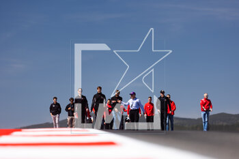 2023-04-13 - 33 KEATING Ben (usa), VARRONE Nicolas (arg), CATSBURG Nicky (nld), Corvette Racing, Chevrolet Corvette C8.R, track walk during the 6 Hours of Portimao 2023, 2nd round of the 2023 FIA World Endurance Championship, from April 14 to 16, 2023 on the Algarve International Circuit in Portimao, Portugal - AUTO - FIA WEC - 6 HOURS OF PORTIMAO 2023 - ENDURANCE - MOTORS