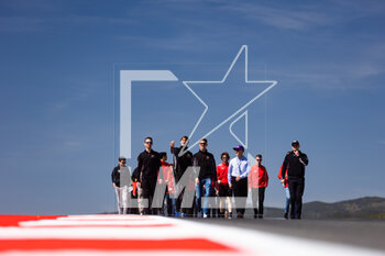 2023-04-13 - 33 KEATING Ben (usa), VARRONE Nicolas (arg), CATSBURG Nicky (nld), Corvette Racing, Chevrolet Corvette C8.R, track walk during the 6 Hours of Portimao 2023, 2nd round of the 2023 FIA World Endurance Championship, from April 14 to 16, 2023 on the Algarve International Circuit in Portimao, Portugal - AUTO - FIA WEC - 6 HOURS OF PORTIMAO 2023 - ENDURANCE - MOTORS