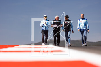 2023-04-13 - 709 DUMAS Romain (fra), BRISCOE Ryan (aus), PLA Olivier (fra), Glickenhaus Racing, Glickenhaus 007, track walk during the 6 Hours of Portimao 2023, 2nd round of the 2023 FIA World Endurance Championship, from April 14 to 16, 2023 on the Algarve International Circuit in Portimao, Portugal - AUTO - FIA WEC - 6 HOURS OF PORTIMAO 2023 - ENDURANCE - MOTORS