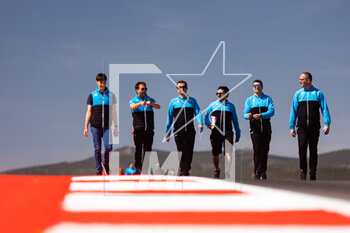 2023-04-13 - 35 NEGRAO André (bra), ROJAS Memo (mex), CALDWELL Oliver (gbr), Alpine Elf Team, Oreca 07 - Gibson, track walk during the 6 Hours of Portimao 2023, 2nd round of the 2023 FIA World Endurance Championship, from April 14 to 16, 2023 on the Algarve International Circuit in Portimao, Portugal - AUTO - FIA WEC - 6 HOURS OF PORTIMAO 2023 - ENDURANCE - MOTORS