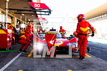 2023-04-14 - 50 FUOCO Antonio (ita), MOLINA Miguel (spa), NIELSEN Nicklas (dnk), Ferrari AF Corse, Ferrari 499P, pitlane during the 6 Hours of Portimao 2023, 2nd round of the 2023 FIA World Endurance Championship, from April 14 to 16, 2023 on the Algarve International Circuit in Portimao, Portugal - AUTO - FIA WEC - 6 HOURS OF PORTIMAO 2023 - ENDURANCE - MOTORS