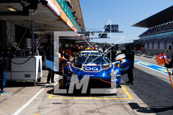 2023-04-15 - 25 AL HARTHT Ahmad (omn), DINAN Michael (usa), EASTWOOD Charlie (irl), ORT by TGG, Aston Martin Vantage AMR, pitlane during the 6 Hours of Portimao 2023, 2nd round of the 2023 FIA World Endurance Championship, from April 14 to 16, 2023 on the Algarve International Circuit in Portimao, Portugal - AUTO - FIA WEC - 6 HOURS OF PORTIMAO 2023 - ENDURANCE - MOTORS